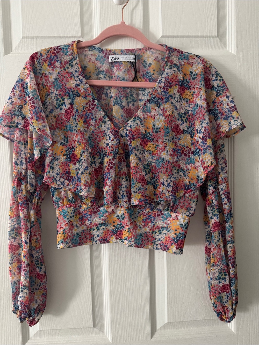 Zara Crop Style Blouse